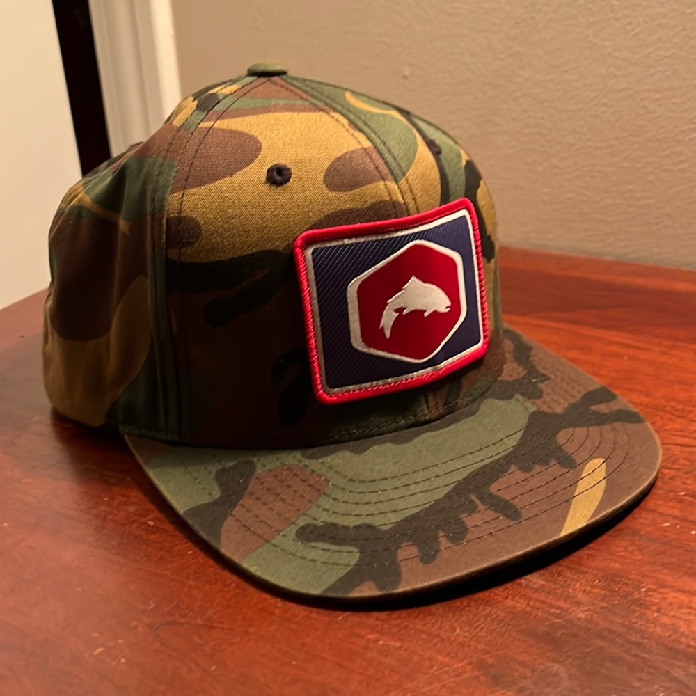 Simms camo hat